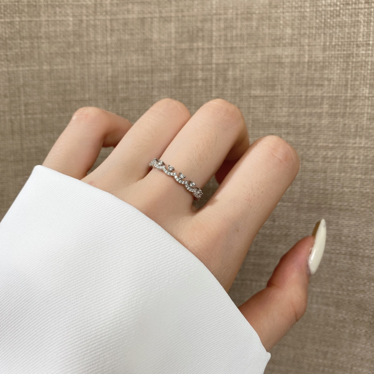 [Rosla]Elegant Resplendent Round Shape Party Ring