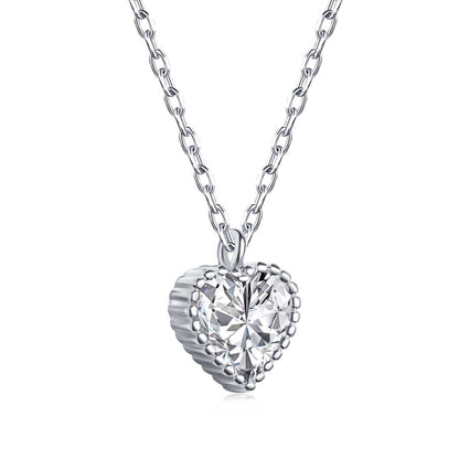 [Rosla]Ornate Heart Shape Necklace