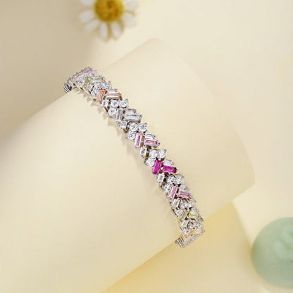 [Rosla]Dazzling Unique Multi Shape Daily Bracelet