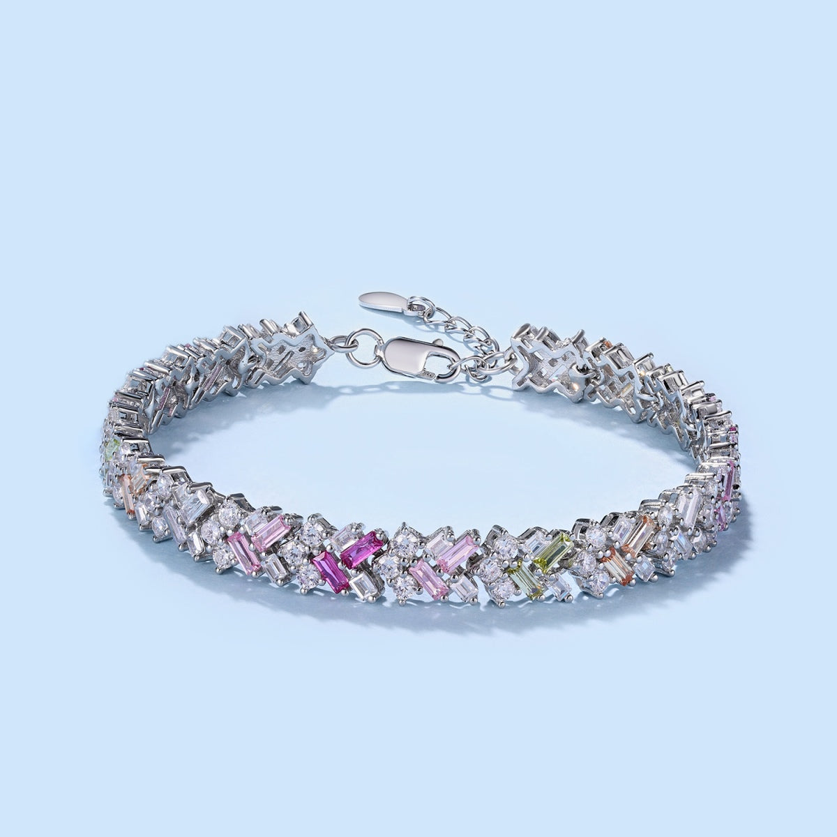 [Rosla]Dazzling Unique Multi Shape Daily Bracelet