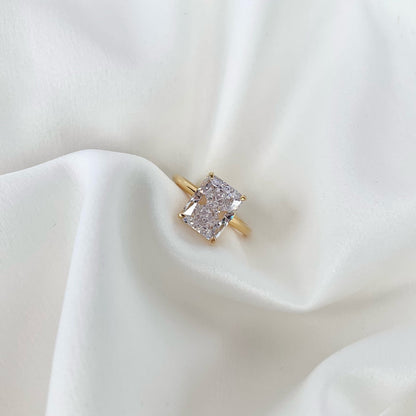 [Rosla]4.0 Carat Ornate Enchanting Radiand Cut Banquet Ring