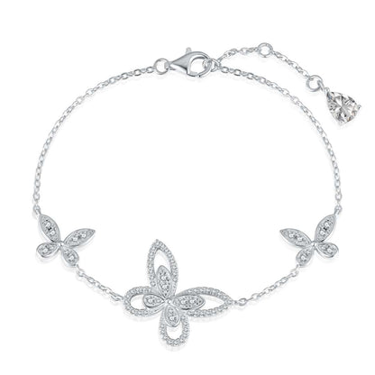 [Rosla]Delicate Butterfly Pendant Bracelet