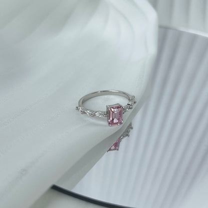 [Rosla]1.0 Carat Dainty Resplendent Radiant Cut Daily Ring