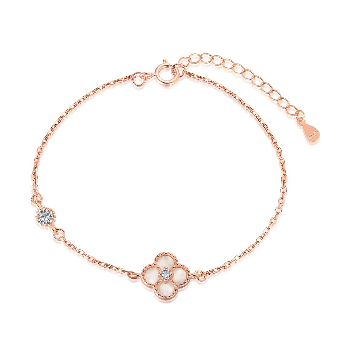 [Rosla]Delicate Four Leaf Clover Bracelet