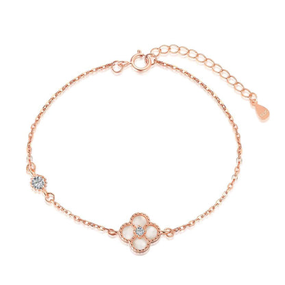 [Rosla]Delicate Four Leaf Clover Bracelet