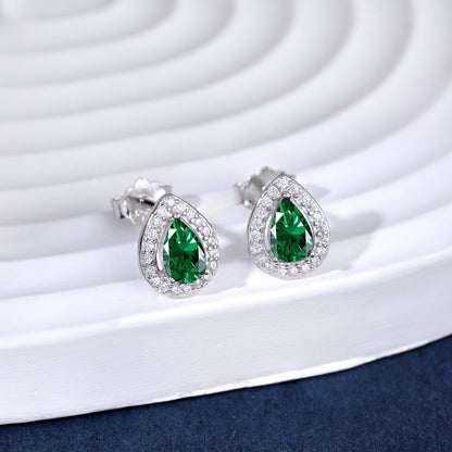[Rosla]Luxurious Water Drop Shape Earrings