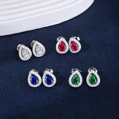 [Rosla]Luxurious Water Drop Shape Earrings