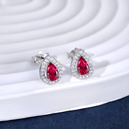 [Rosla]Luxurious Water Drop Shape Earrings