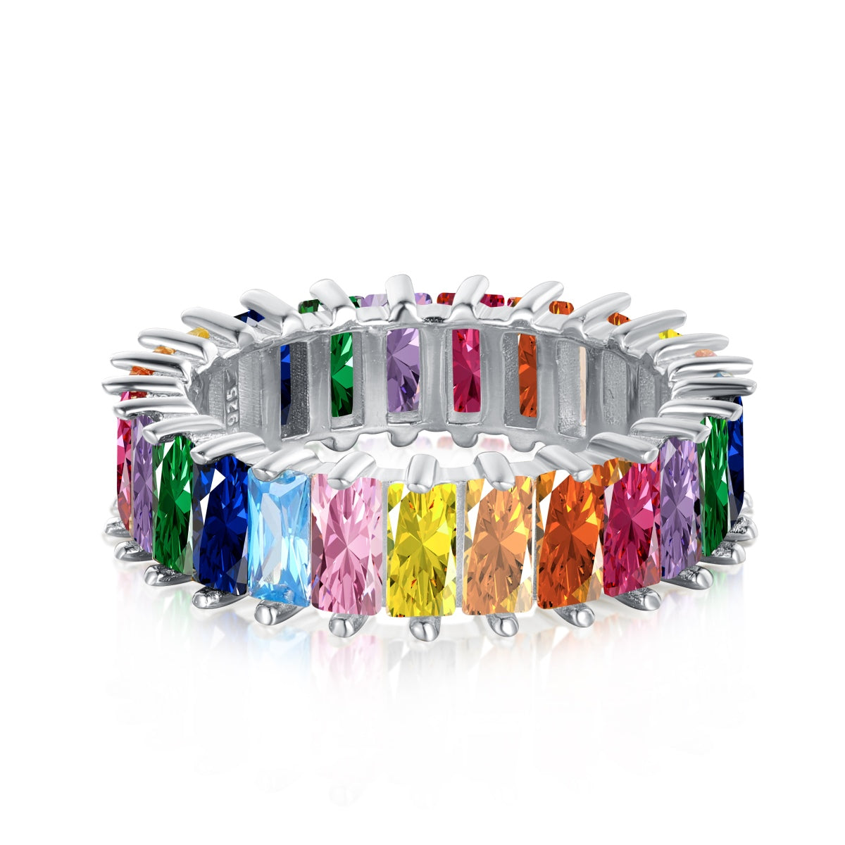 [Rosla]Unique Colorful Radiant Cut RIng