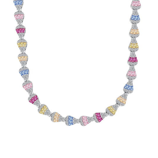 [Rosla]Radiant Colorful Rainbow Necklace