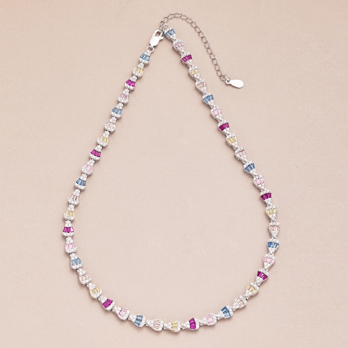 [Rosla]Radiant Colorful Rainbow Necklace