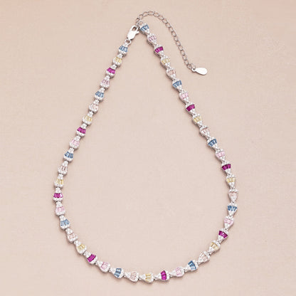 [Rosla]Radiant Colorful Rainbow Necklace