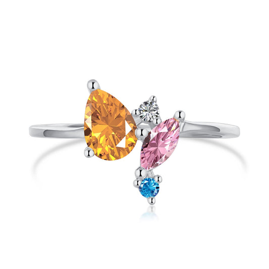 [Rosla]Radiant Colorful Multi Cut Daily Ring