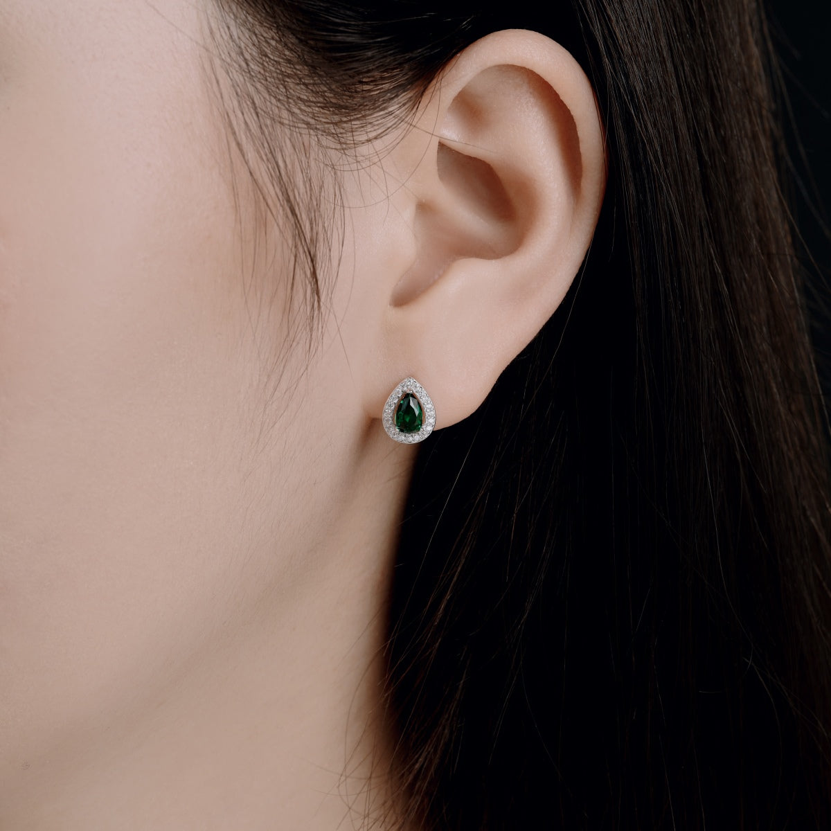 [Rosla]Luxurious Water Drop Shape Earrings