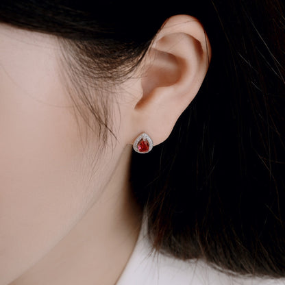 [Rosla]Luxurious Water Drop Shape Earrings