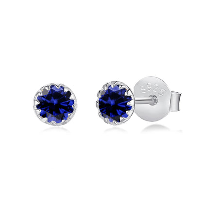 [Rosla]Sparkling Colorful Round Shape Earrings