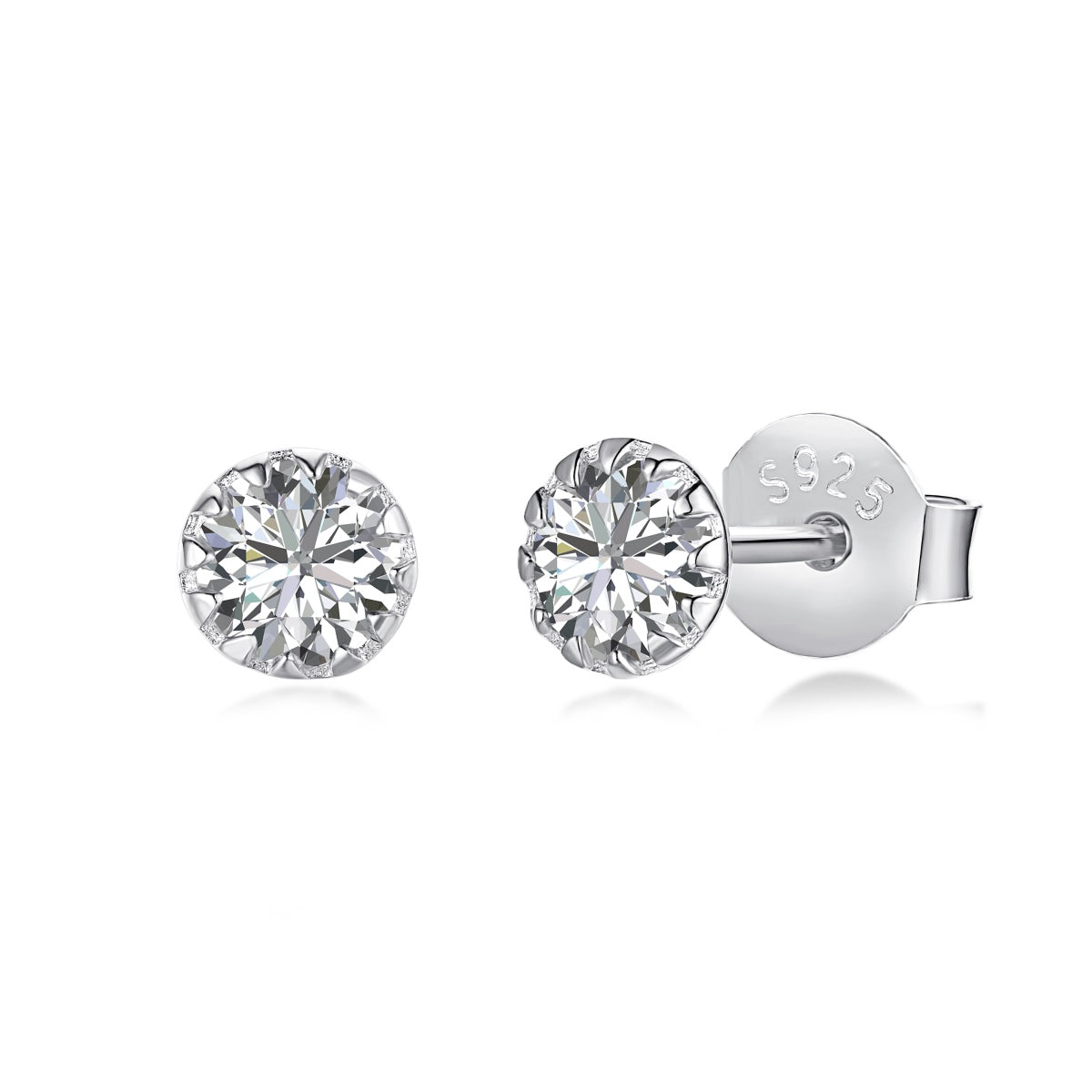 [Rosla]Sparkling Colorful Round Shape Earrings