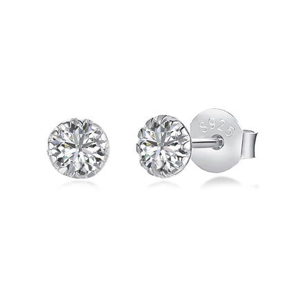 [Rosla]Sparkling Colorful Round Shape Earrings