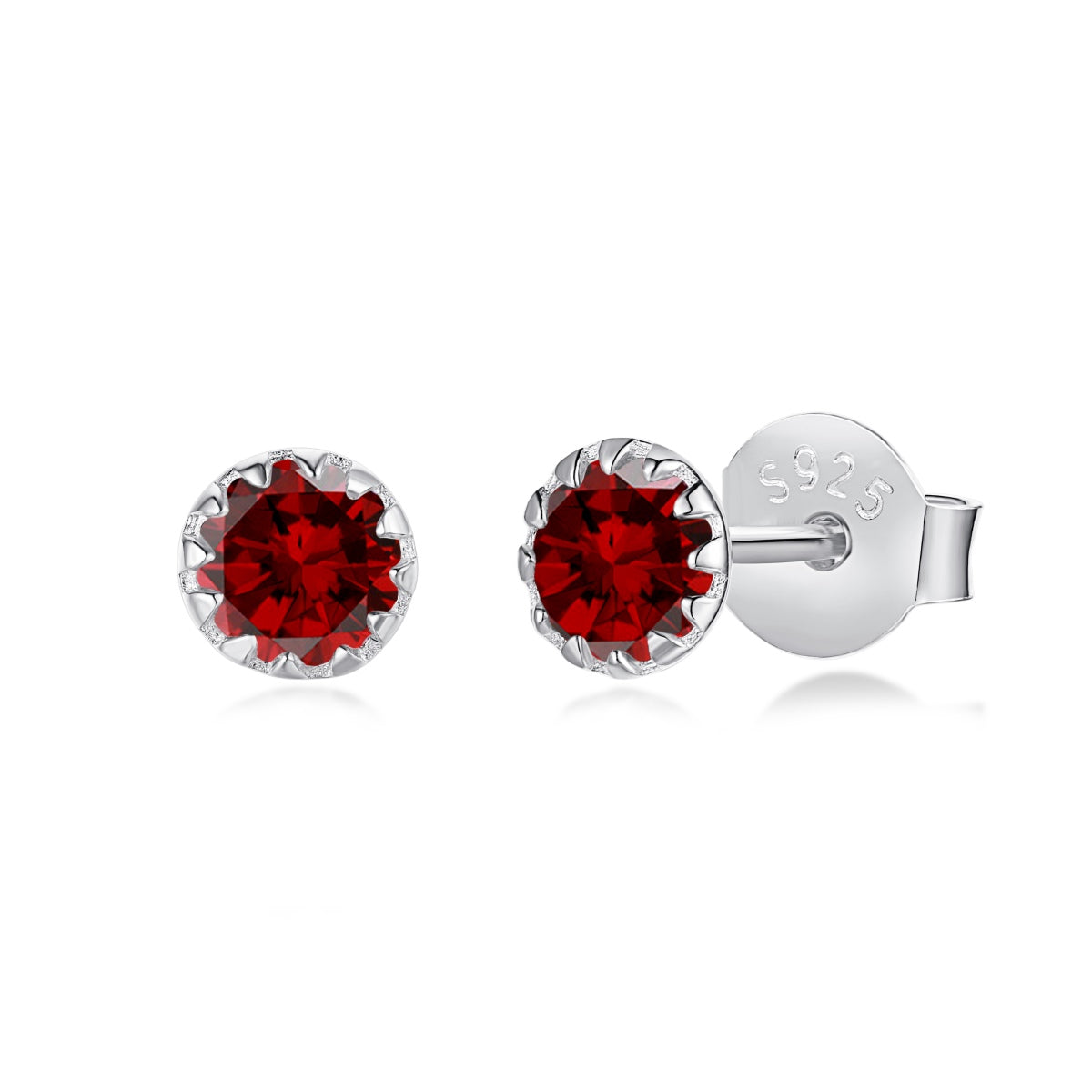 [Rosla]Sparkling Colorful Round Shape Earrings