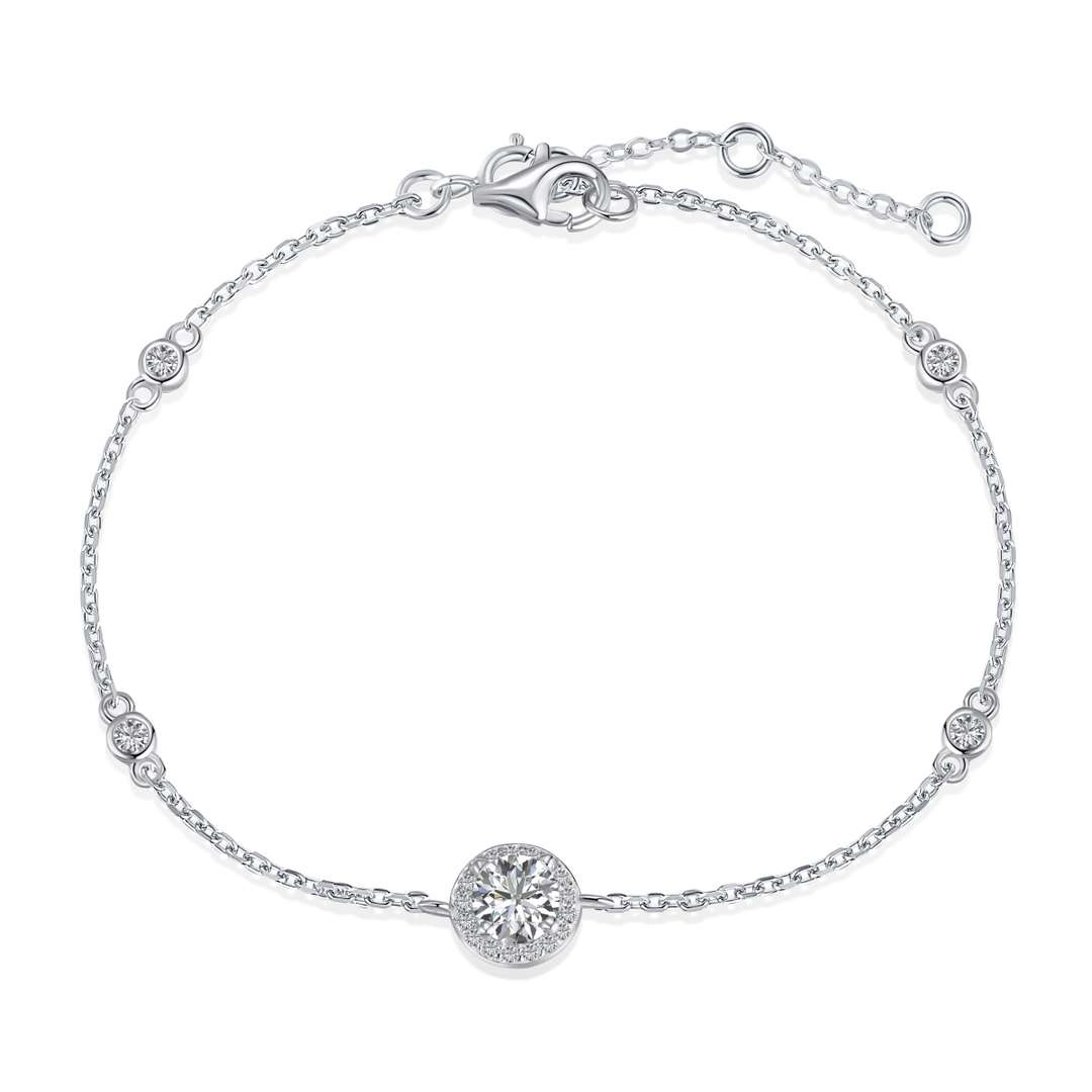 [Rosla]Dazzling Round Cut Shape Bracelet