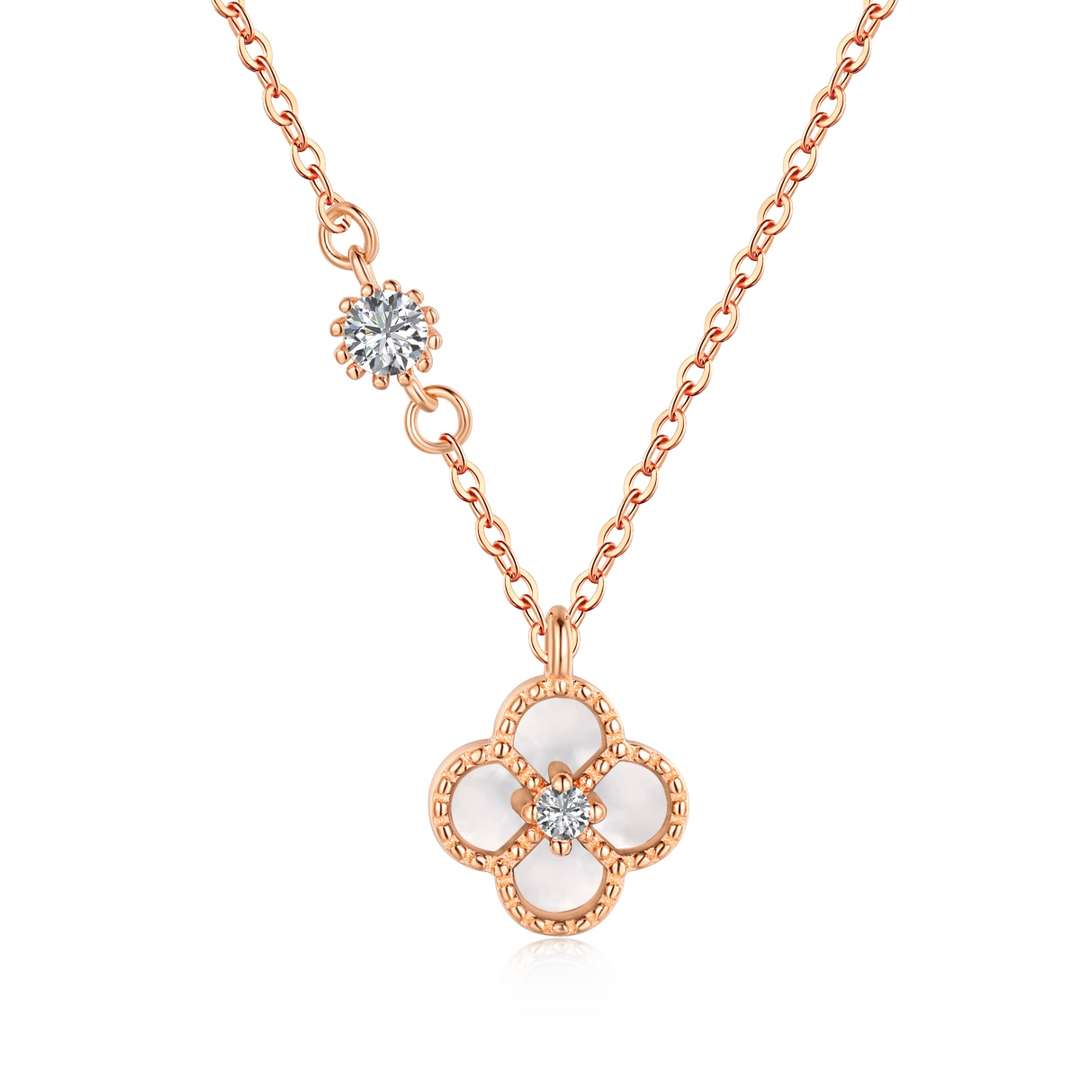 [Rosla]Delicate Flower Shape Necklace