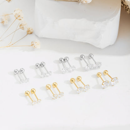 [Rosla]Unique U-Shaped Ear Bone Earrings