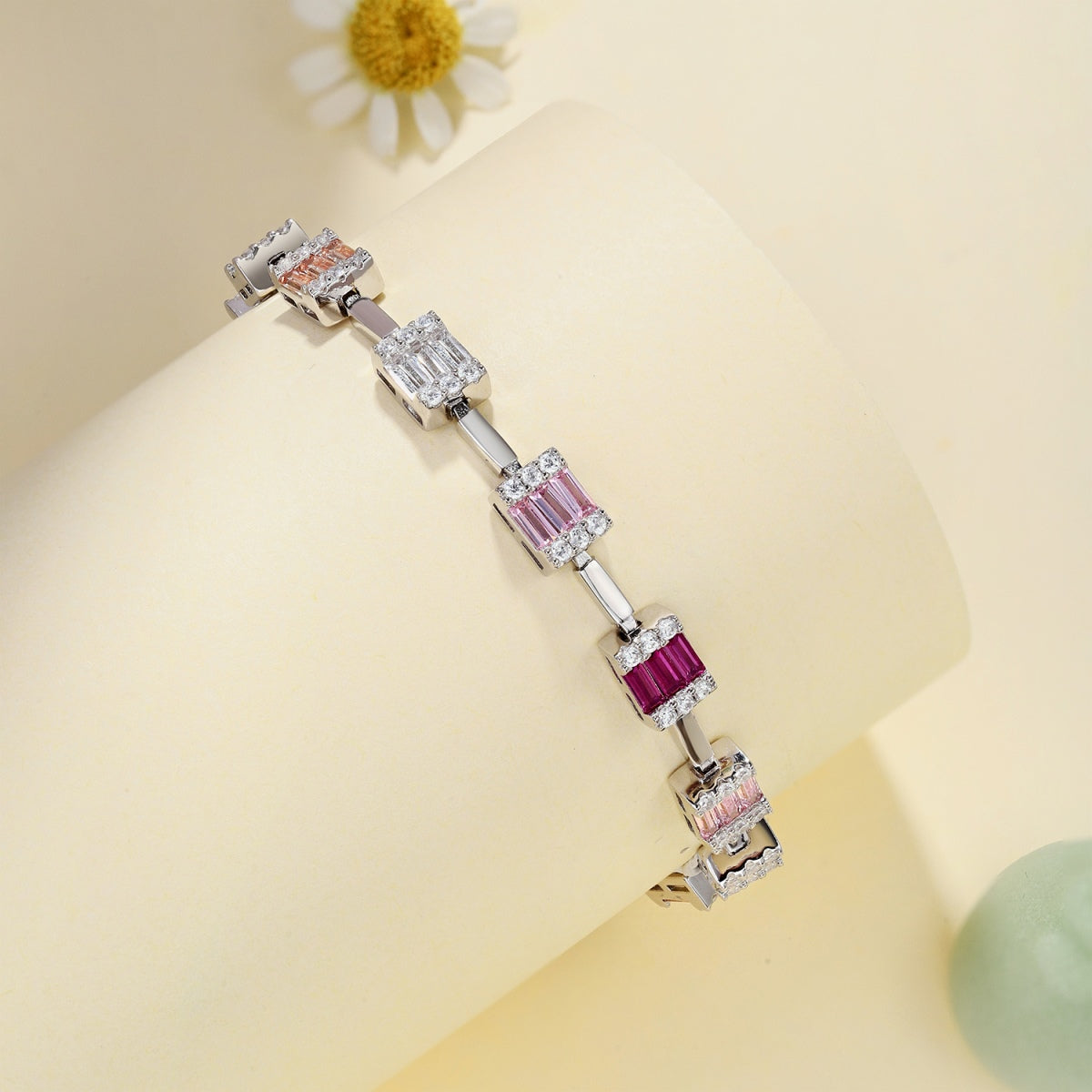 [Rosla]Dainty Charming Emerald Cut Daily Bracelet