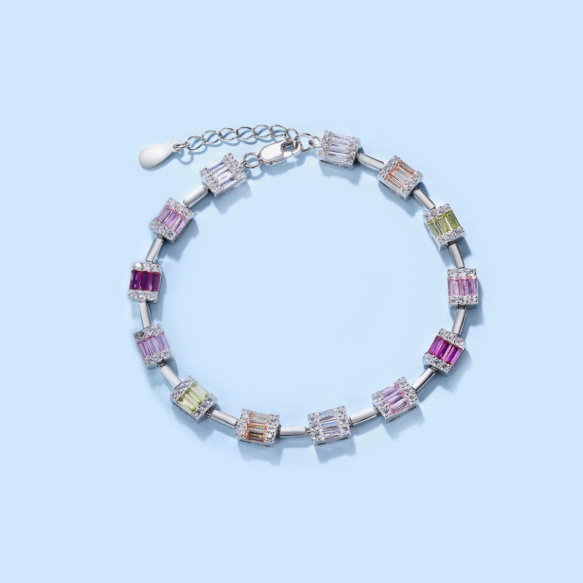 [Rosla]Dainty Charming Emerald Cut Daily Bracelet