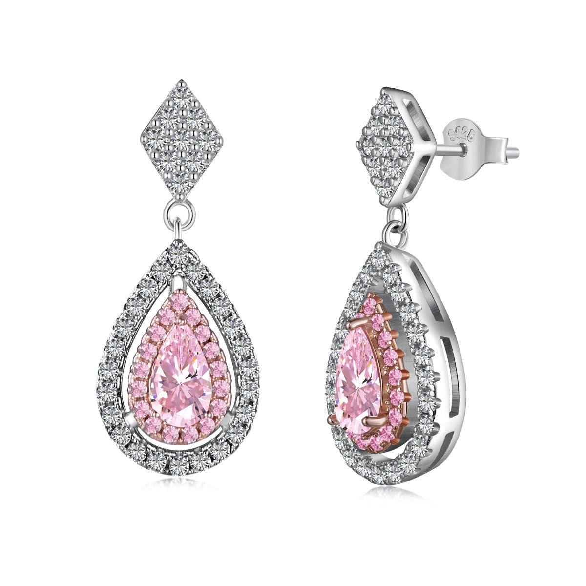 [Rosla]Ornate Delicate Water Drop Shape Banquet Earrings
