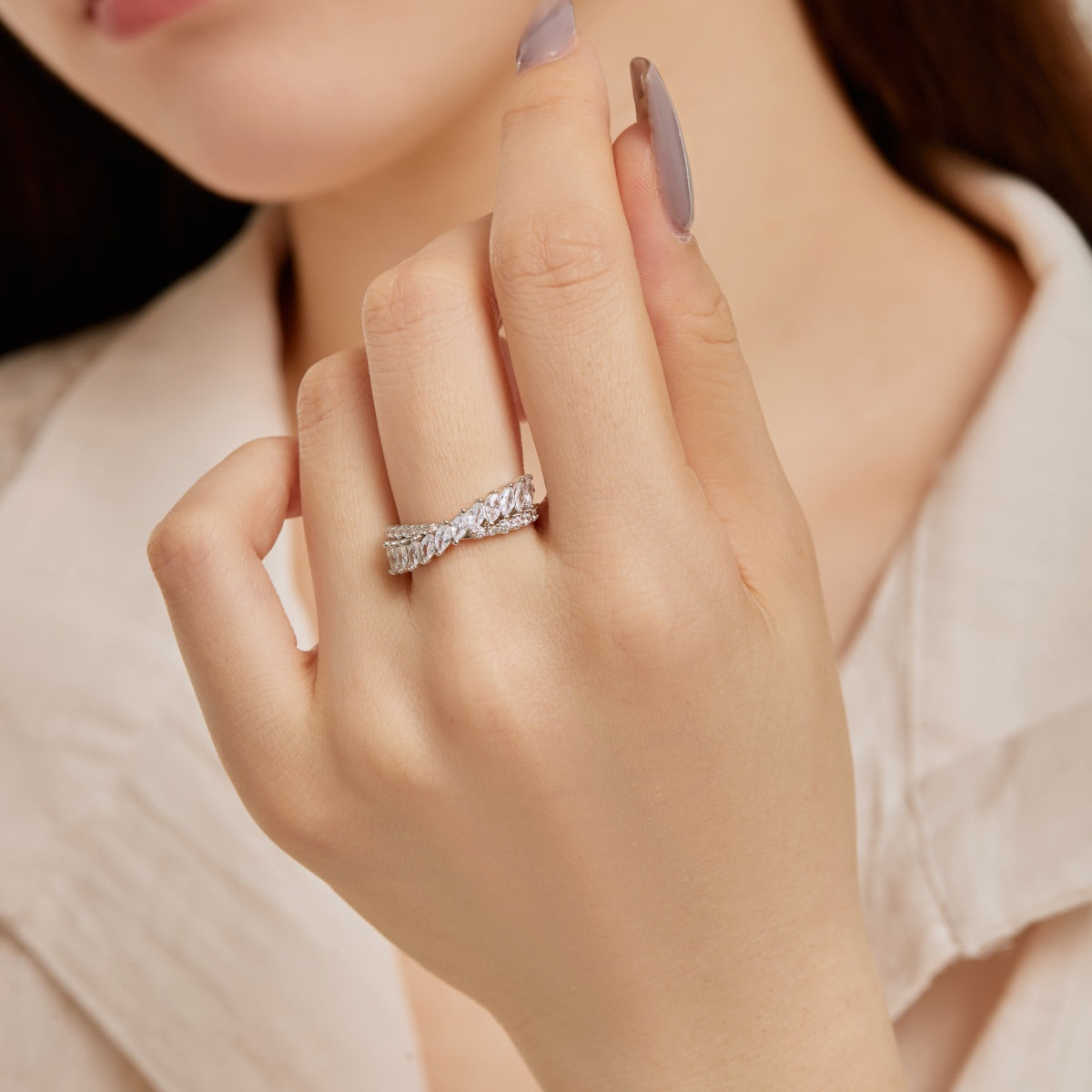 [Rosla]Unique Colorful Marquise Cut Daily Ring