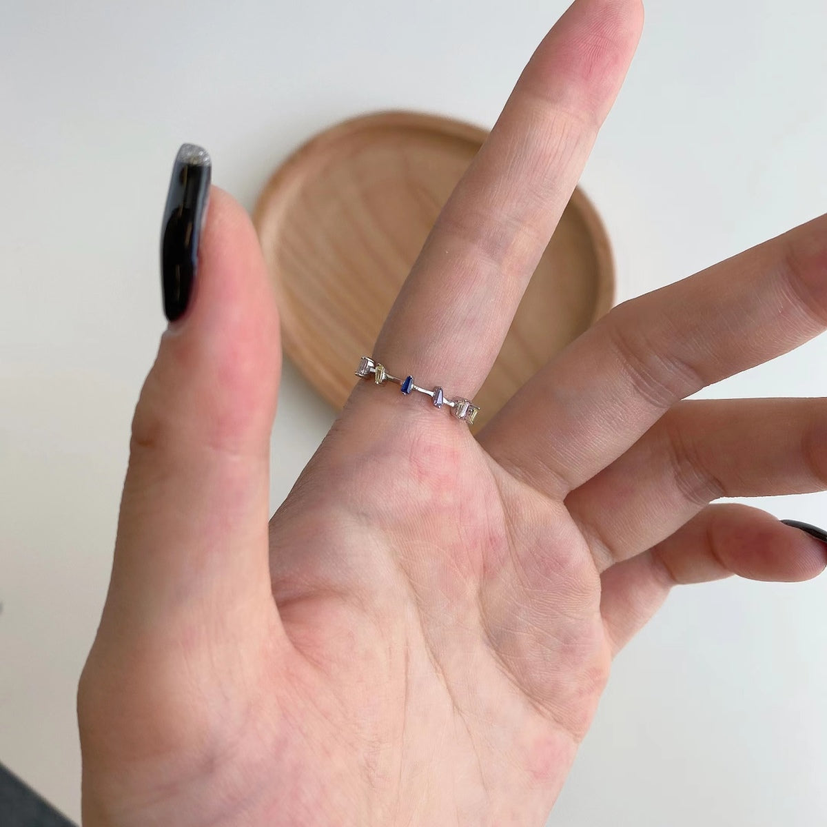 [Rosla]Unique Trapezoid Cut Daily Ring