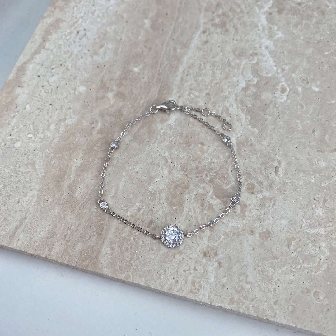 [Rosla]Dazzling Round Cut Shape Bracelet