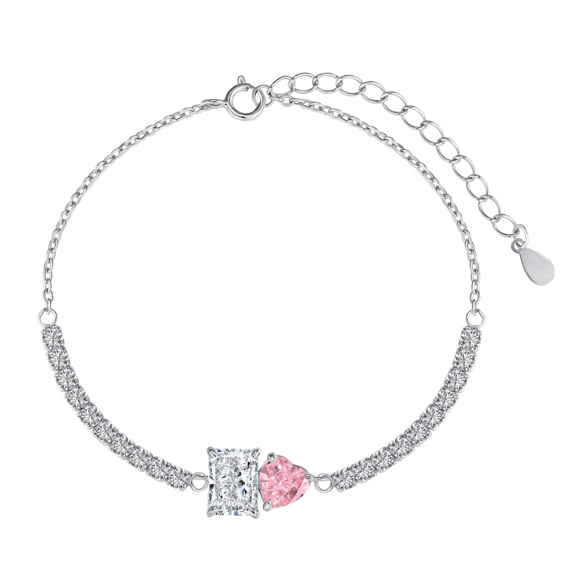 [Rosla]Dazzling Unique Multi Shape Lover Bracelet