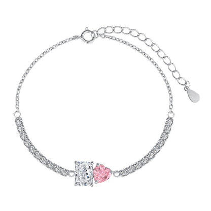 [Rosla]Dazzling Unique Multi Shape Lover Bracelet