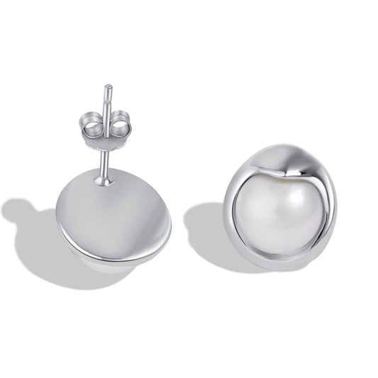 [Rosla]Dainty Bread Pearl Earrings