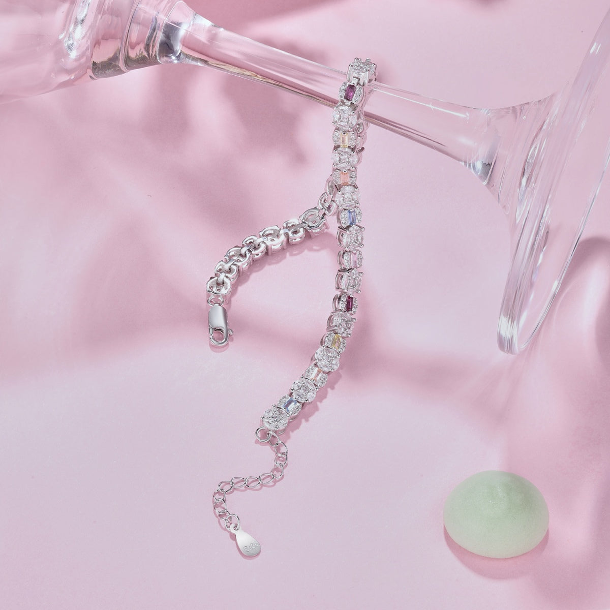 [Rosla]Dazzling Radiant Multi Cut Daily Bracelet