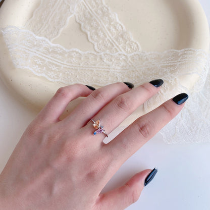 [Rosla]Radiant Colorful Multi Cut Daily Ring