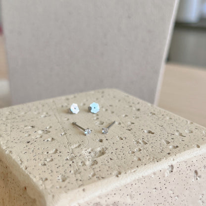 [Rosla]Delicate Solitaire Earrings