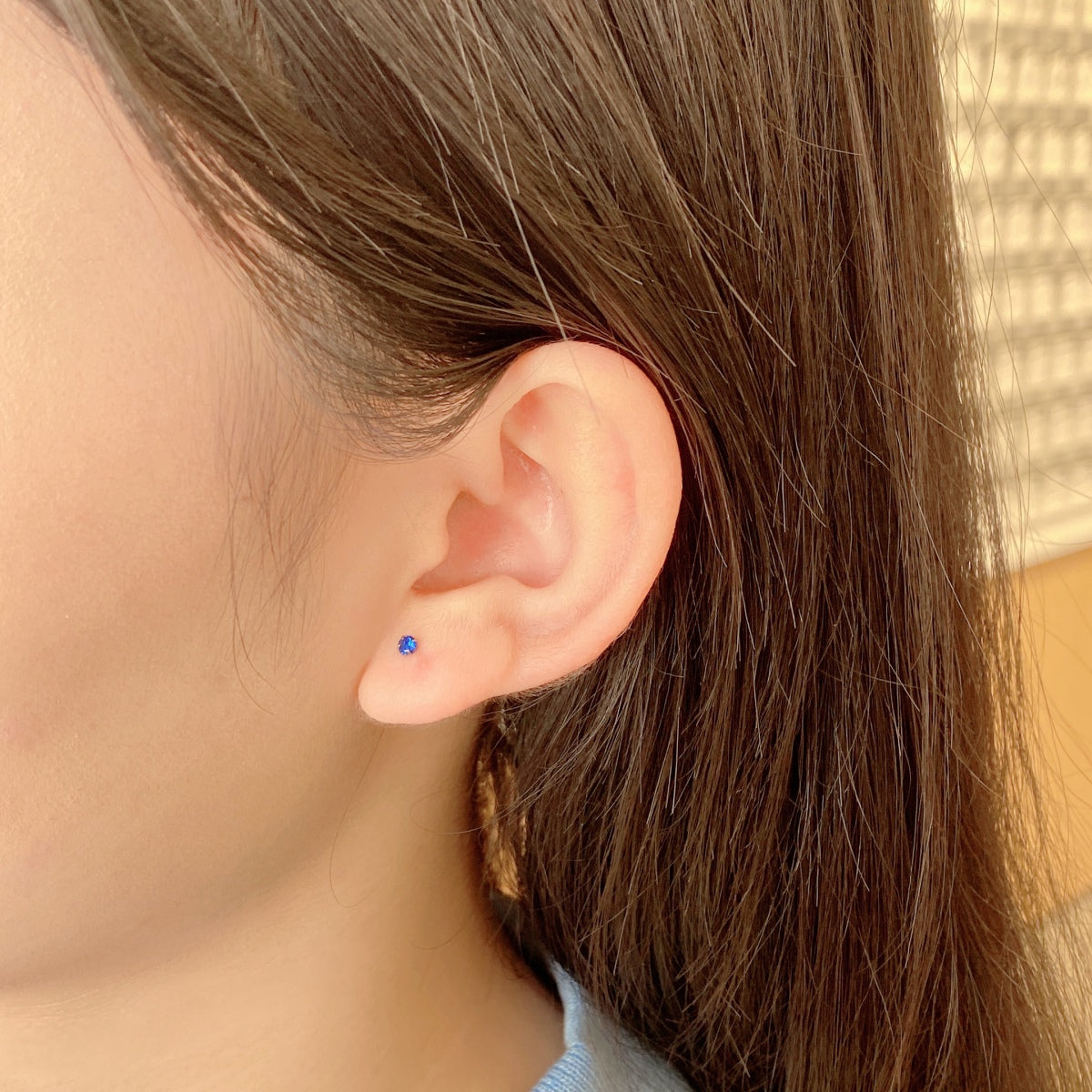 [Rosla]Delicate Solitaire Earrings