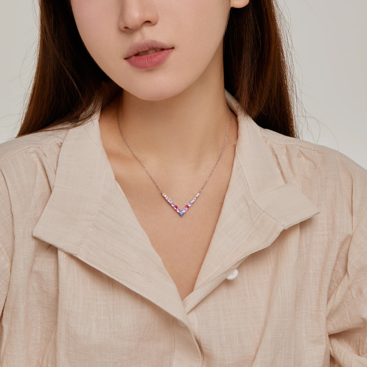 [Rosla]Ornate Round Cut Necklace