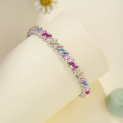 [Rosla]Ornate Sparkling Multi Cut Party Bracelet