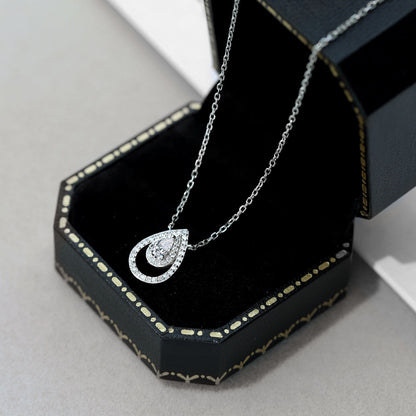 [Rosla]Sparkling Pear Cut Necklace