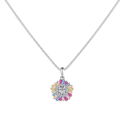 [Rosla]Charming Flower Colorful Necklace