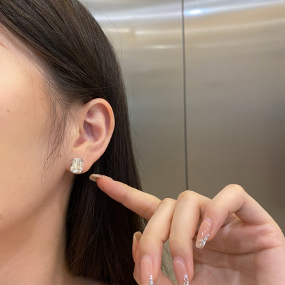 [Rosla]Dazzling Square Shape Earrings