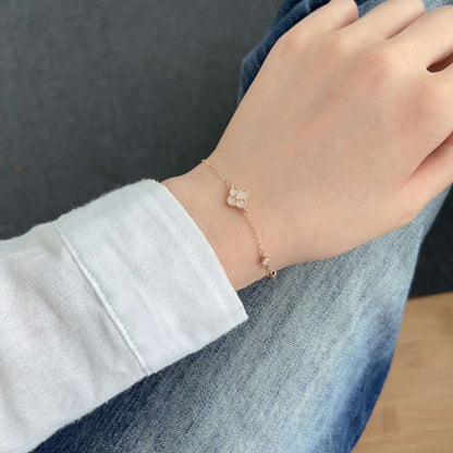[Rosla]Delicate Four Leaf Clover Bracelet