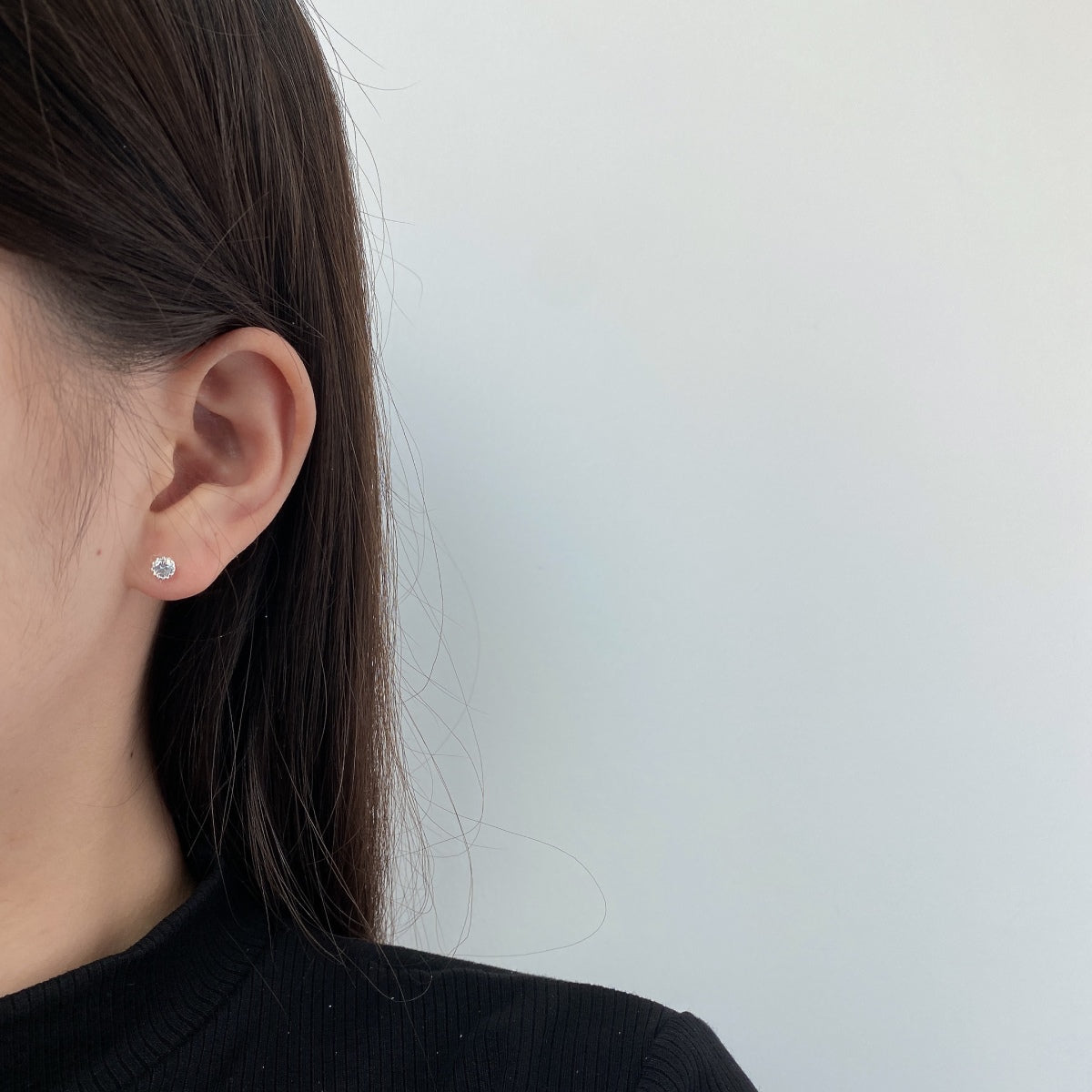 [Rosla]Sparkling Colorful Round Shape Earrings