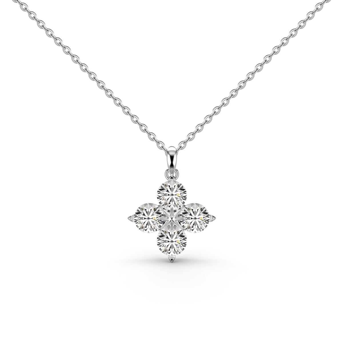 [Rosla]Four-Leaf Clover And Eight-Pointed Star Necklace
