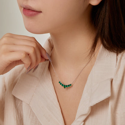 [Rosla]Dainty Colorful Heart Necklace
