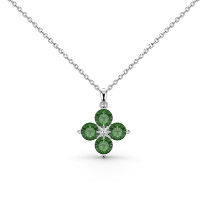 [Rosla]Four-Leaf Clover And Eight-Pointed Star Necklace