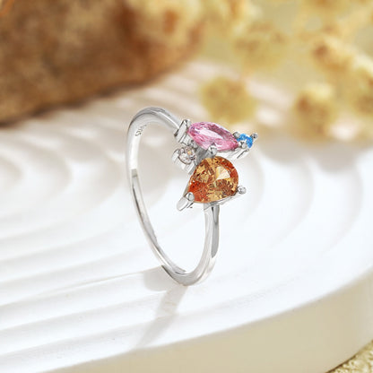 [Rosla]Radiant Colorful Multi Cut Daily Ring